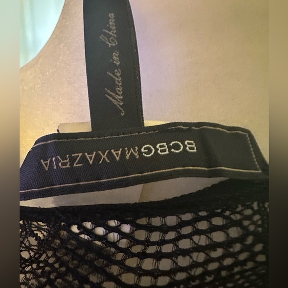 NWOT**BCBG MaxAzria Blk peplum top S - Picture 4 of 6